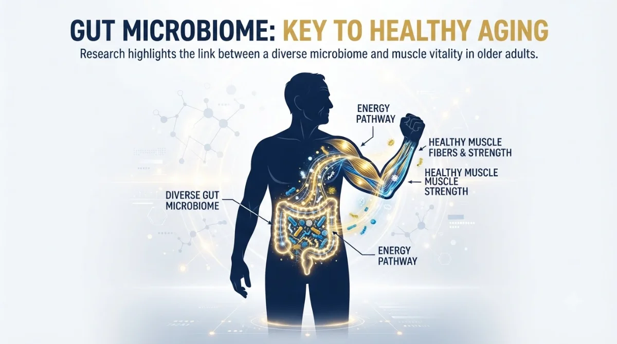 Researchers in Spain and the Netherlands found older adults carrying Roseburia inulinivorans had markedly stronger grip, and mice given the microbe grew bigger, faster-twitch muscle, pointing to a real gut-muscle link that is still not proven in people